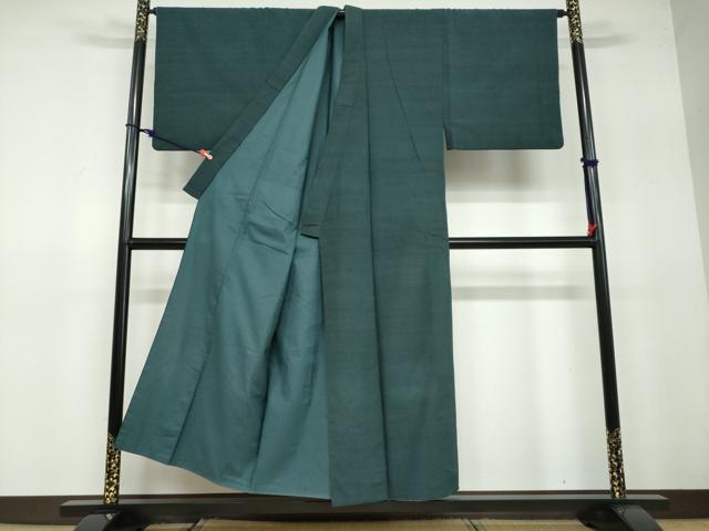 平和屋着物○男性 紬 百人茶色 キングサイズ 正絹 逸品 DAAW5140ud