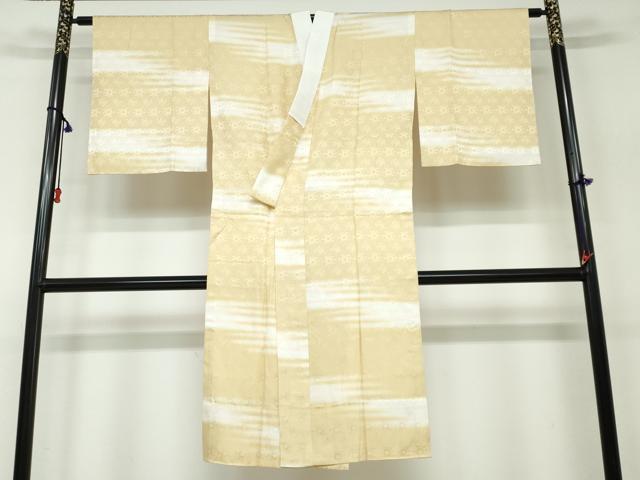 平和屋着物●長襦袢　無双仕立て　草花地紋　暈し染め　正絹　逸品　DAAW5221ud