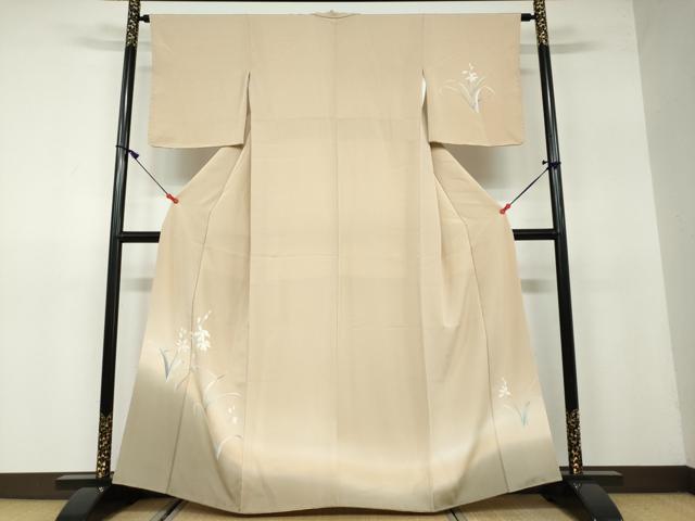 平和屋着物●訪問着　友禅　草花文　暈し染め　正絹　逸品　DAAW5268ud