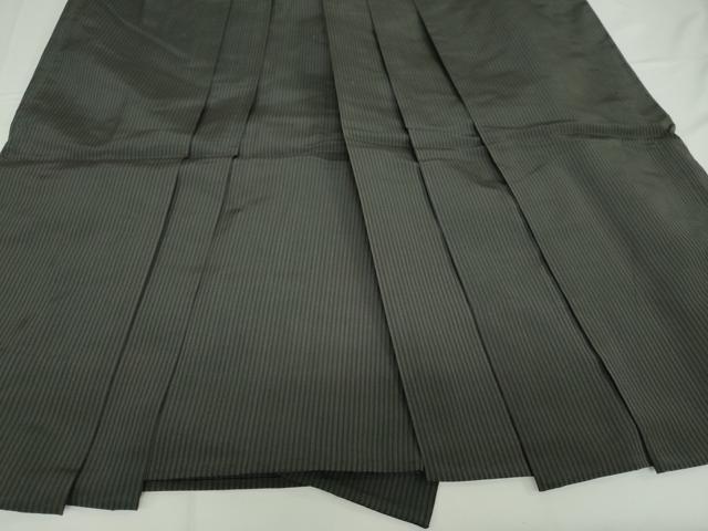 平和屋着物○男性 馬乗り袴 縞 正絹 逸品 DAAW5291ud