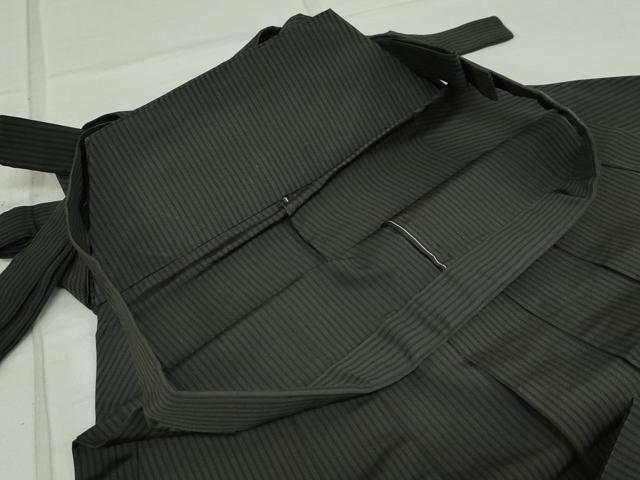 平和屋着物○男性 馬乗り袴 縞 正絹 逸品 DAAW5291ud