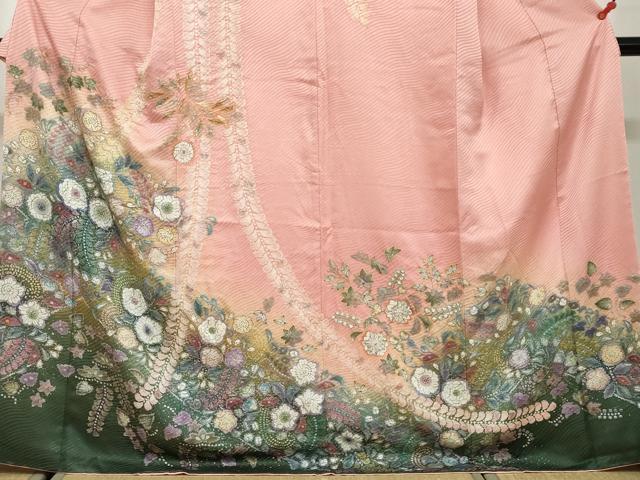 平和屋着物○訪問着 辻が花 金通し地 さが美扱い 正絹 逸品 DAAW5312ud