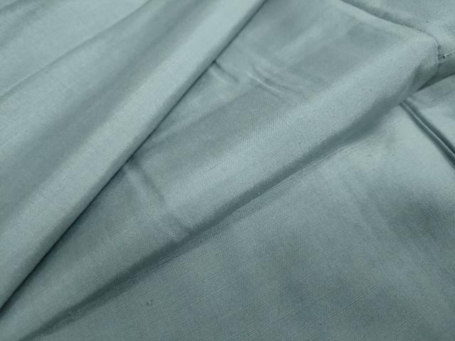 平和屋着物●上質な紬 　秘色色　正絹　逸品　未使用　DAAW5404ud