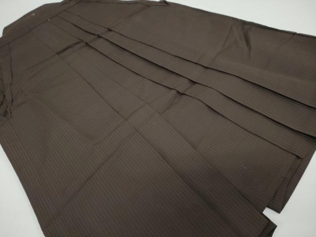 平和屋着物●男性　馬乗り袴　変わり間道　正絹　逸品　DAAW5409ud