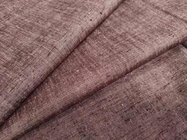平和屋着物●上質な紬　濃色　正絹　逸品　未使用　DAAW5456ud