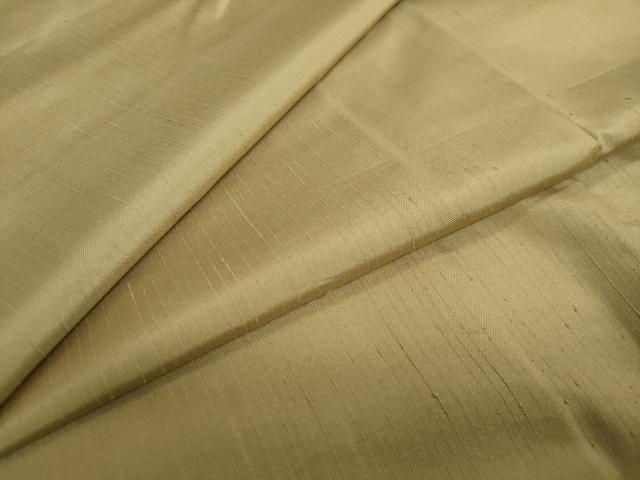 平和屋着物●上質な紬　色無地　木蘭色　正絹　逸品　DAAW5520ud