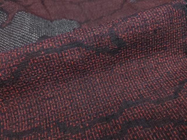 平和屋着物○結城紬 80亀甲 雲霞文 ロング丈 正絹 逸品 DAAW5521ud