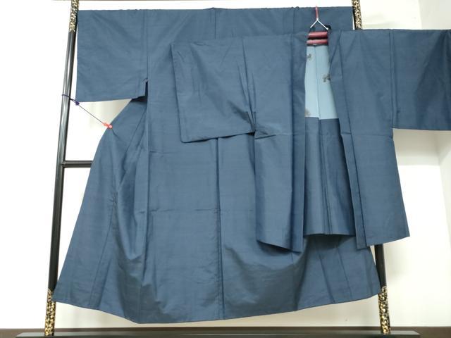 平和屋着物●男性　本場大島紬　アンサンブル　株式会社本武特製　抽象文様　証紙付き　正絹　逸品　DAAW5537ud