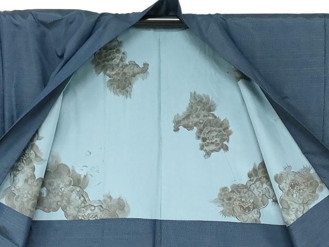 平和屋着物○男性 本場大島紬 アンサンブル 株式会社本武特製 抽象文様