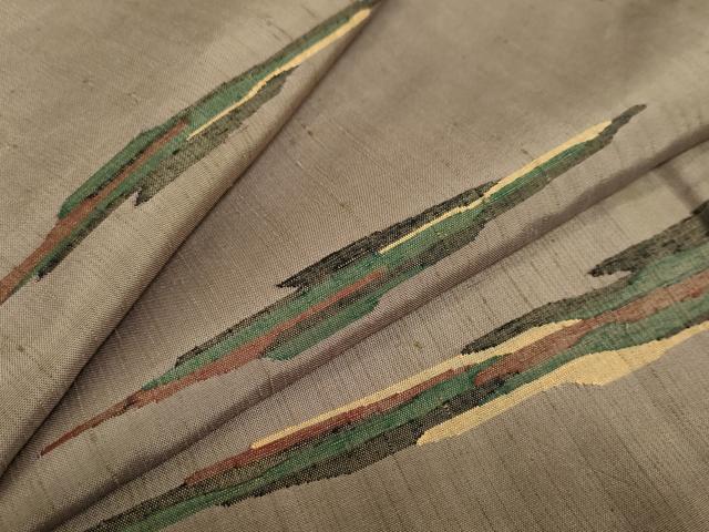 平和屋着物●上質な紬　霞文　さが美扱い　正絹　逸品　未使用　DAAW5548ud