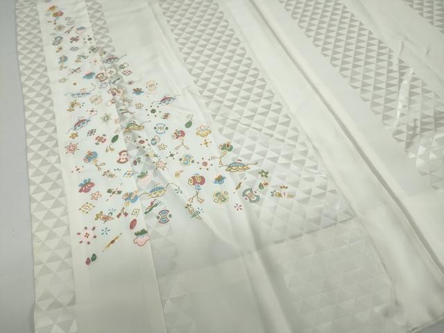 平和屋着物○長襦袢 無双仕立て 宝尽くし文 金彩 正絹 逸品 DAAW5570ud