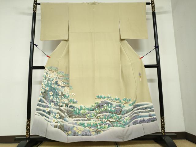 平和屋着物●本加賀友禅作家　杉浦伸　色留袖　龍潭寺　正絹　逸品　DAAW5612ud
