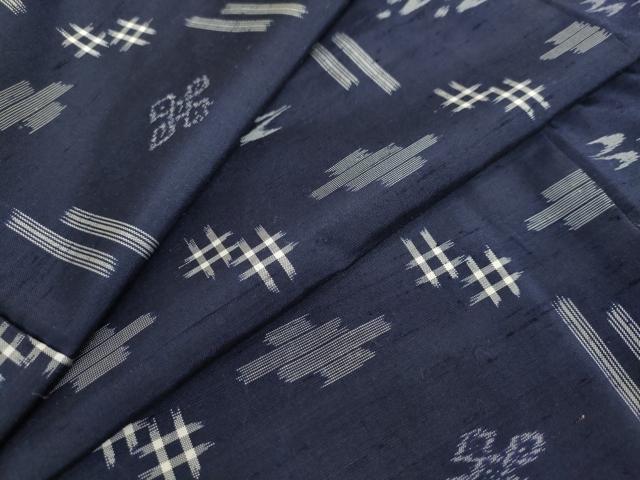 平和屋着物●本場琉球絣　正絹　逸品　DAAW5658ud