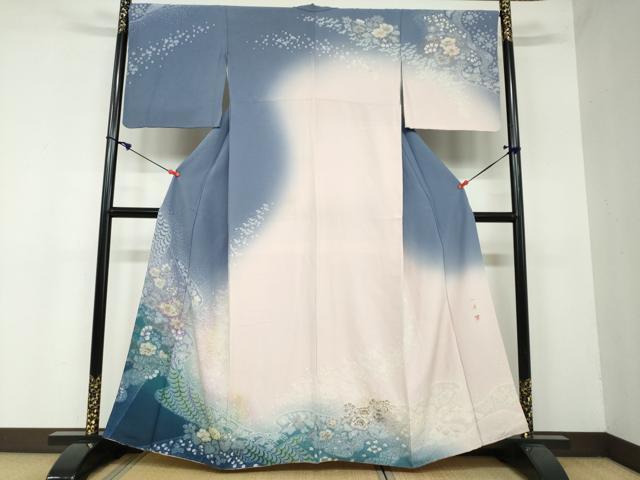 平和屋着物●極上  吉乃一廉　幻の辻が花　訪問着　辻が花　暈し染め　金彩　正絹　逸品　DAAW5713ud