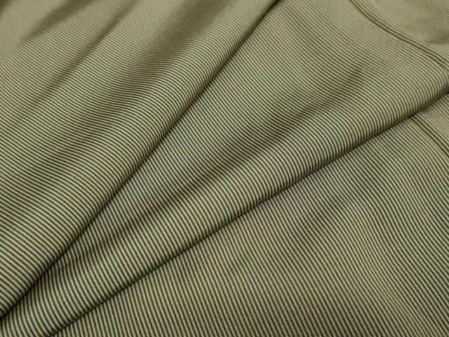 平和屋着物●江戸小紋　万筋　虫襖色×利休茶色　正絹　逸品　DAAW5769ud