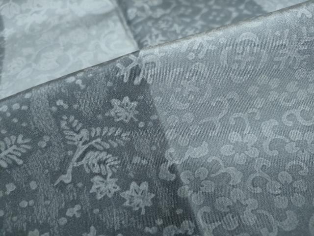 平和屋着物●長襦袢　袷　市松草花文　さが美扱い　正絹　逸品　DAAW5784ud 平和屋着物○長襦袢 袷 市松草花文 さが美扱い 正絹 逸品 DAAW5784ud