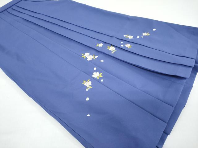 平和屋着物●女性　行灯袴　総刺繍　舞桜文　暈し染め　金糸　洗える着物　DAAW5810ud