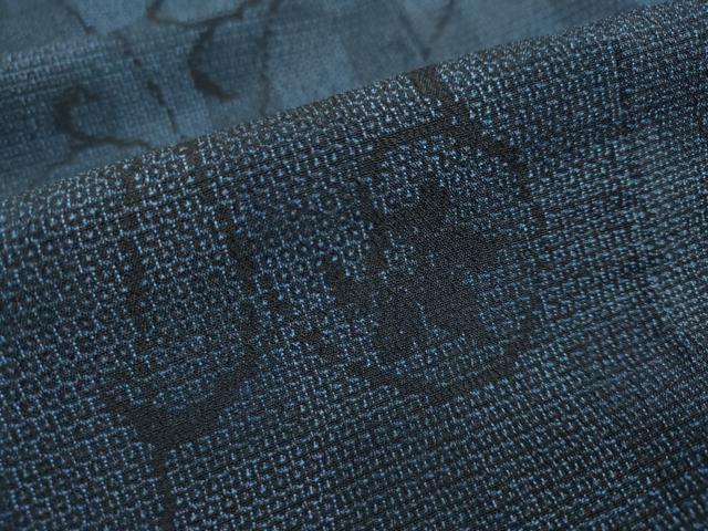 平和屋着物●本塩沢　110亀甲　花唐草間道　正絹　逸品　DAAW5815ud 平和屋着物○本塩沢 110亀甲 花唐草間道 正絹 逸品 DAAW5815ud