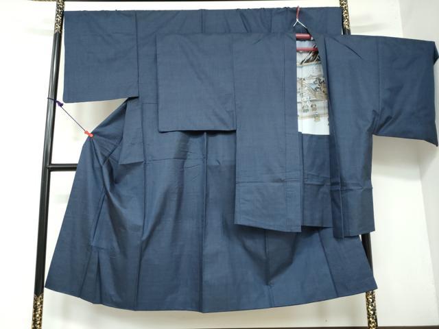 平和屋着物●男性　本場大島紬　アンサンブル　長羽織　100亀甲　総詰め　泉のり子作　証紙付き　正絹　逸品　DAAW5826ud