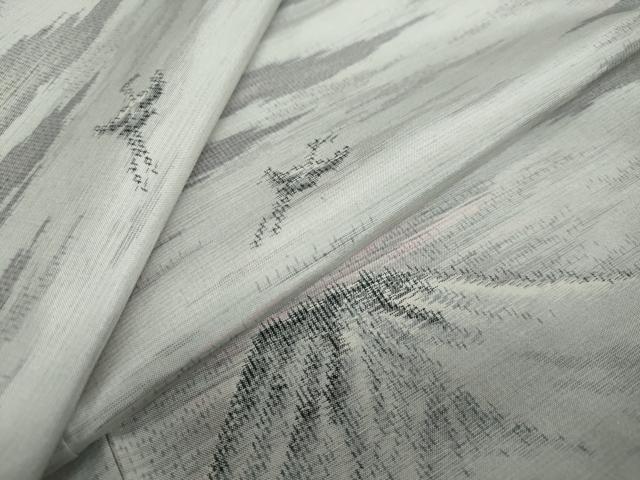 平和屋着物○上質な紬 遠山飛鶴文 正絹 逸品 DAAW5836ud