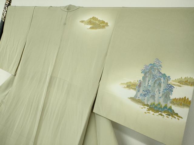 平和屋着物○本加賀友禅作家 浅野冨治男 訪問着 飛鳥風景文