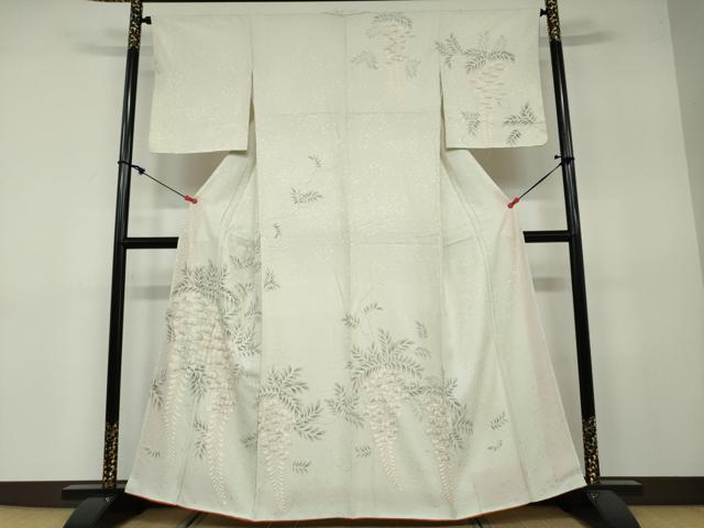 平和屋着物●訪問着　藤　金彩　正絹　逸品　DAAW5872ud