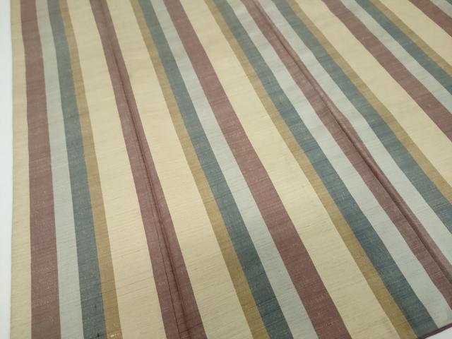 平和屋着物●上質な紬　変わり間道　正絹　逸品　DAAW5884ud