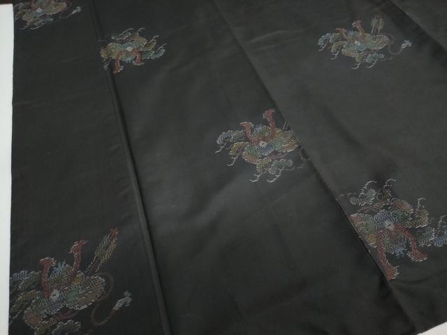 平和屋着物●本場大島紬　地空き　兜　正絹　逸品　DAAW5956ud