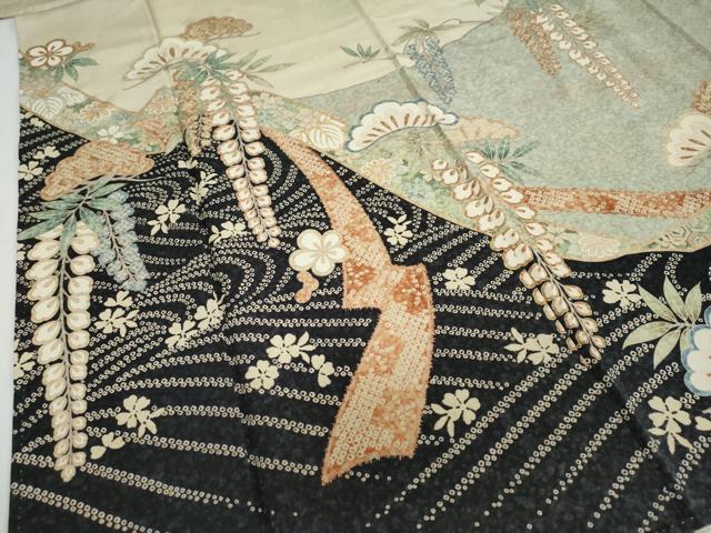 平和屋着物○訪問着 流水松藤文 金彩 正絹 逸品 DAAW5971ud