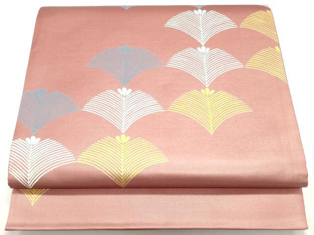 平和屋着物●金彩友禅　卓越技能者・名工・和田光正　太鼓柄袋帯　松葉間道　正絹　逸品　DAAW6581ob