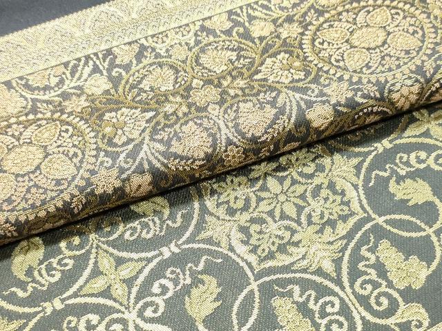 平和屋着物○西陣織 陰山織物謹製 箔屋清兵衛 六通柄袋帯