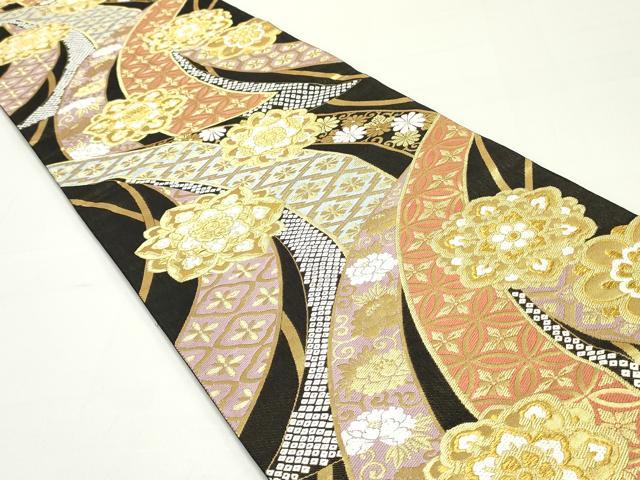 平和屋着物○六通柄袋帯 唐織 鬘帯吉祥正倉院花