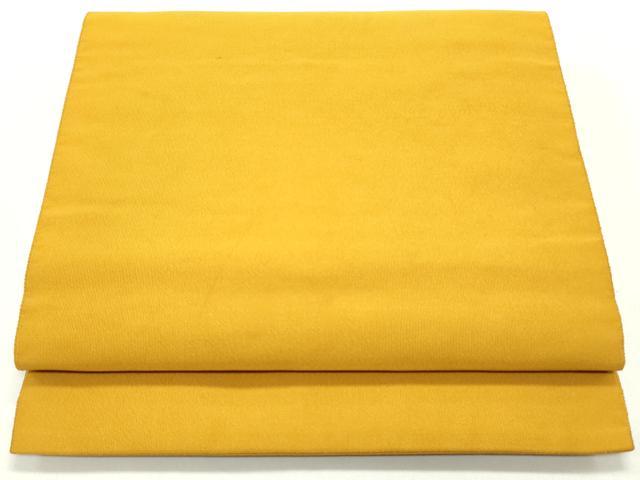 平和屋着物●爪掻き本綴れ　八寸名古屋帯　金茶色　正絹　逸品　DAAW6855ob