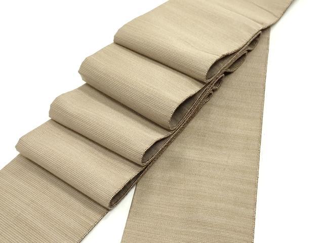 平和屋着物●男性　爪掻き本綴れ　角帯　横段文　芝染色　正絹　逸品　DAAW6932ob