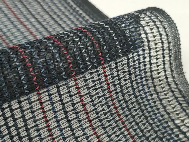 平和屋着物＊西陣　羽織・コート　反物　羽尺　スリーシーズン　春夏秋　塵除け　羅　オーロラ　縞　逸品　未使用　DAAW7302zzz 平和屋着物＊西陣 羽織・コート 反物 羽尺 スリーシーズン 春夏秋 塵除け