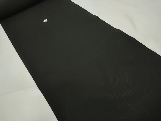 平和屋着物＊夏物 黒紋付 黒反物 着尺 絽 檳榔子染 神路