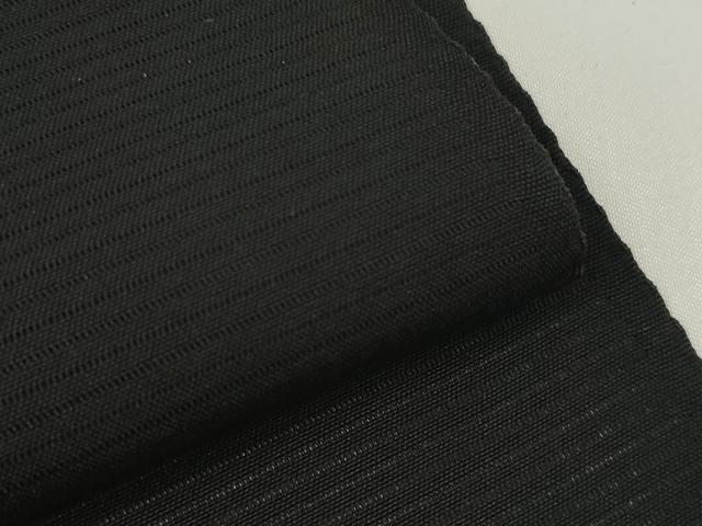 平和屋着物＊夏物　黒紋付　黒反物　着尺　絽　檳榔子染　神路黒　逸品　未使用　DAAW7441zzz 平和屋着物＊夏物 黒紋付 黒反物 着尺 絽 檳榔子染 神路