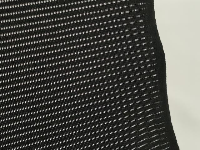 平和屋着物＊夏物 黒紋付 黒反物 着尺 絽 檳榔子染 神路