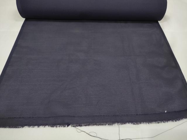 平和屋着物＊夏物　色無地　反物　着尺　絽　深紫色　洗える着物　未使用　DAAW7452zzz_5