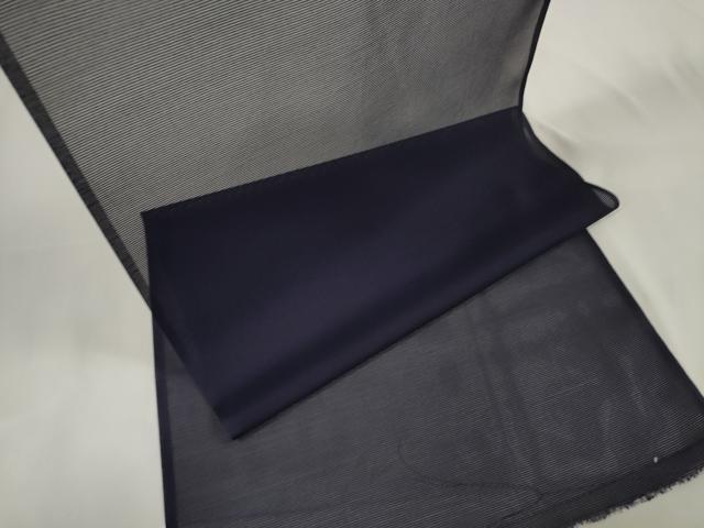 平和屋着物＊夏物　色無地　反物　着尺　絽　深紫色　洗える着物　未使用　DAAW7452zzz