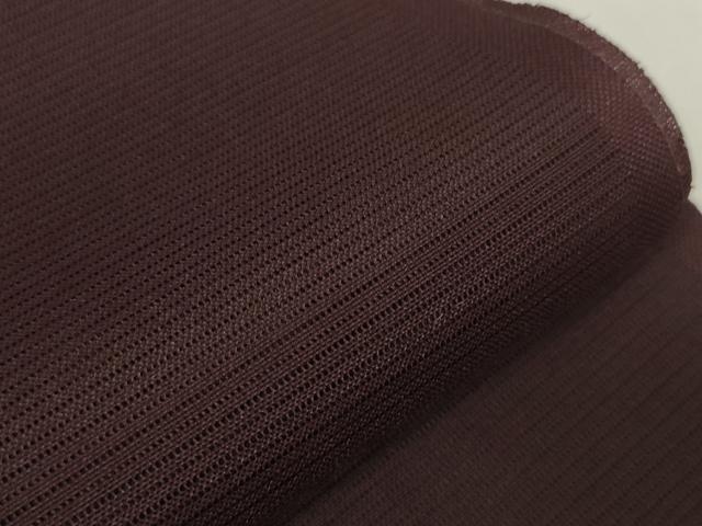 平和屋着物＊夏物 色無地 反物 着尺 駒絽 黒鳶色 洗える着物 未