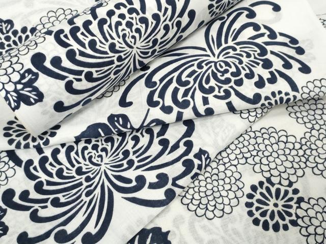 平和屋着物＊夏物　浴衣　反物　着尺　乱菊　綿　逸品　未使用　DAAW7535zzz