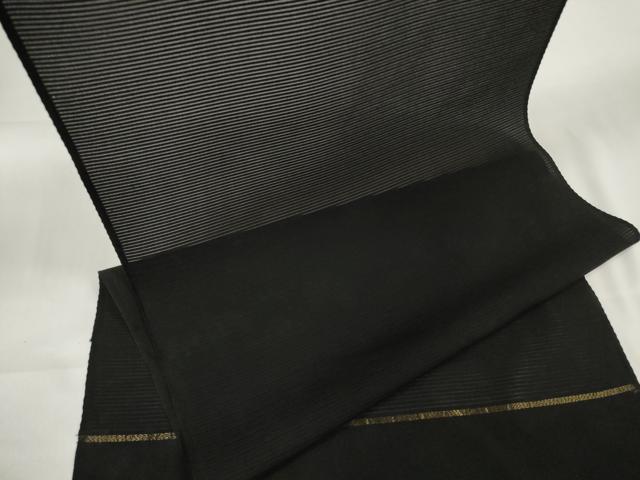 平和屋着物＊夏物　黒紋付　黒反物　着尺　絽　逸品　未使用　DAAW7683zzz