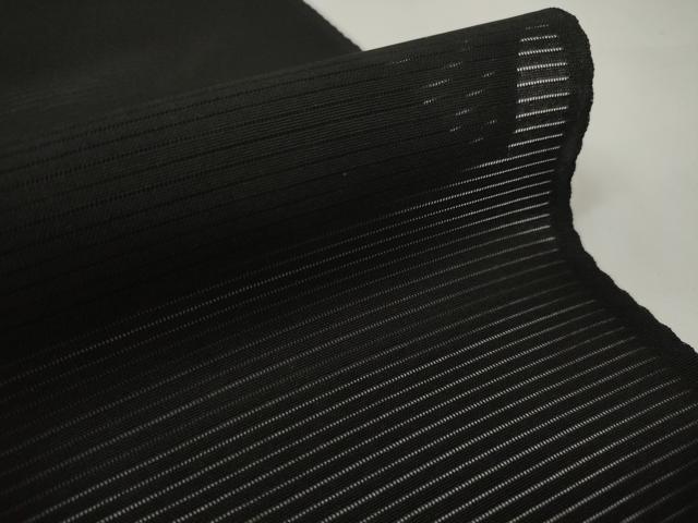 平和屋着物＊夏物 黒紋付 黒反物 着尺 絽 五泉 深泥黒 逸品 未使用