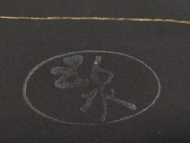 平和屋着物＊夏物　黒紋付　黒反物　着尺　絽　五泉　黒朱染　逸品　未使用　DAAW8001zzz_8