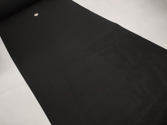 平和屋着物＊夏物　黒紋付　黒反物　着尺　駒絽　草木染　真黒　逸品　未使用　DAAW8003zzz_1