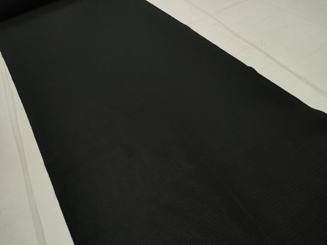 平和屋着物＊夏物 黒紋付 黒反物 着尺 五泉 檳榔子 皇室献上絹 逸品 未