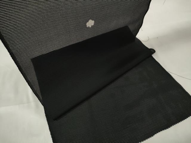 平和屋着物＊夏物　黒紋付　黒反物　着尺　絽　洗える着物　未使用　DAAW8178zzz