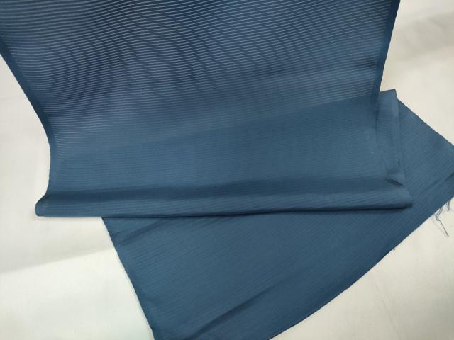 平和屋着物＊夏物　男性　紋付き　反物　着尺　絽　紺鼠色　逸品　未使用　DAAW8185zzz