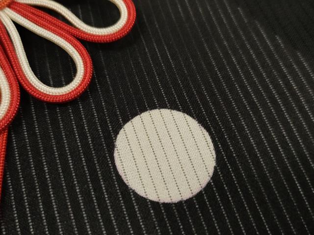 平和屋着物＊夏物 黒紋付 黒反物 着尺 壁絽 瑞鳳黒 逸品 未